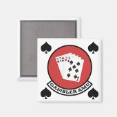 Spielermagnet-Patch mit Spades Magnet (Vorderseite/Rückseite)
