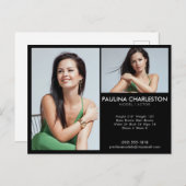 Spielermodell Comp/Zed Card 2 Foto Werbeaktion Postkarte (Vorne/Hinten)