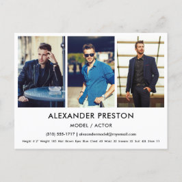 Spielermodell Comp/Zed Card 3 Foto Weiße Postkarte