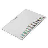 Spielern Rainbow Color Schachfiguren Set Grau Notizblock (angewinkelt)