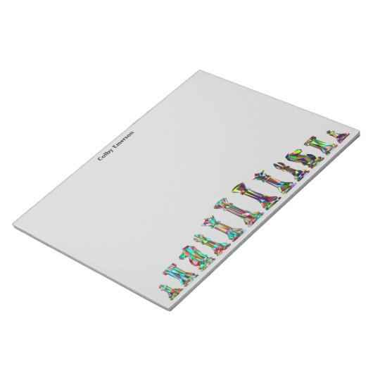 Spielern Rainbow Color Schachfiguren Set Grau Notizblock (angewinkelt)