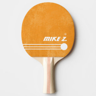 Spielername - gealterte Orangefarbe Tischtennis Schläger