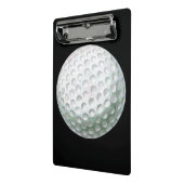 Spielername und Nummer Golf Ball Mini Klemmbrett (Gewinkelt2)