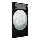 Spielername und Nummer Golf Ball Mini Klemmbrett (Schrägansicht)