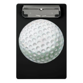 Spielername und Nummer Golf Ball Mini Klemmbrett (Vorderseite)