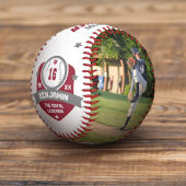 Spielername und Nummer Zwei Foto Sporty Baseball