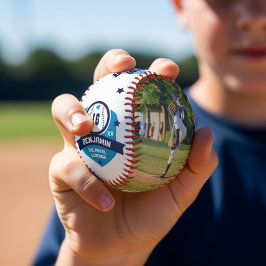 Spielername und Nummer Zwei Foto Sporty Baseball