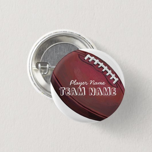 Spielername und Spielernummer Button (Vorne & Hinten)