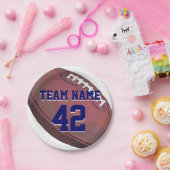 Spielername und Spielernummer Pappteller (Party)