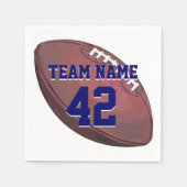 Spielername und Spielernummer Serviette (Vorderseite)