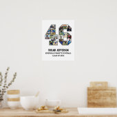 Spielernummer 46 FotoCollage des Senior Sports Tea Poster (Küche)