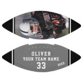 Spielernummer Grau Black Stripe Foto Football (Paneele)