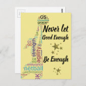 Spielerpositionen und Motivierend Netball-Angebot Postkarte (Vorne/Hinten)