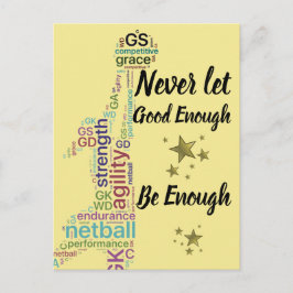 Spielerpositionen und Motivierend Netball-Angebot Postkarte