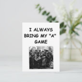 Spielerwitz Postkarte (Stehend Vorderseite)