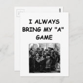 Spielerwitz Postkarte (Vorne/Hinten)
