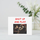 Spielerwitz Postkarte (Stehend Vorderseite)