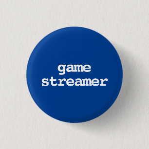 Spielestreamer-Typografie-Schaltfläche Button