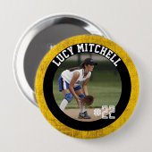 Spieletaste von Softball Player für Teamgeist Button (Vorne & Hinten)