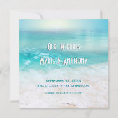 SPIELFÄLTIGE DOLPHINE TROPISCHES OZEAN Save the Da Date (Rückseite)