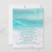 SPIELFÄLTIGE DOLPHINS TROPICAL OCEAN Empfang Card Einladung (Rückseite)