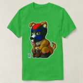SPIELFÄLTIGE PUPPIERBLAUE RED MASK BEARZOO SERIEN T-Shirt (Design vorne)