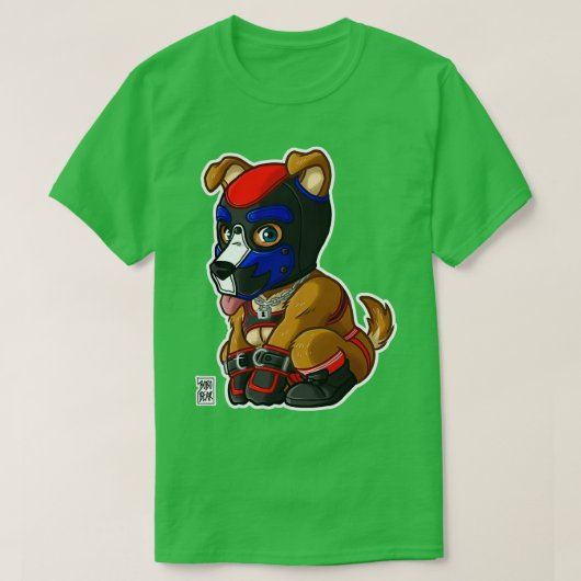 SPIELFÄLTIGE PUPPIERBLAUE RED MASK BEARZOO SERIEN T-Shirt (Design vorne)