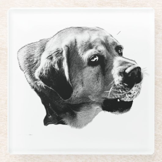 Spielfeld - Tischakzent Glasuntersetzer (Vorderseite)