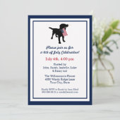 Spielfilm 4. Juli Black Lab mit US-amerikanischer Einladung (Stehend Vorderseite)