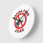 Spielfreie Zone Runde Wanduhr (Winkel)