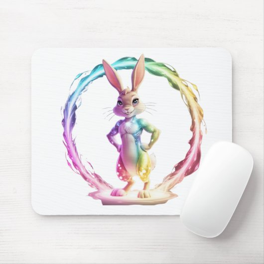 Spielful Bunny Bliss Mousepad (Mit Mouse)