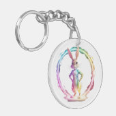 Spielful Bunny Bliss Schlüsselanhänger (Vorderseite links)