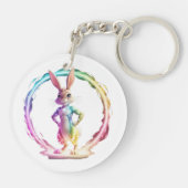 Spielful Bunny Bliss Schlüsselanhänger (Rückseite)