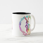 Spielful Bunny Bliss Zweifarbige Tasse (VorderseiteRechts)