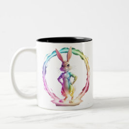 Spielful Bunny Bliss Zweifarbige Tasse