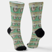 Spielgemälde eines Flussotters Socken (Gewinkelt)