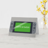 Spielgerät-Jungengeburtstag Karte (Gelbe Blume)