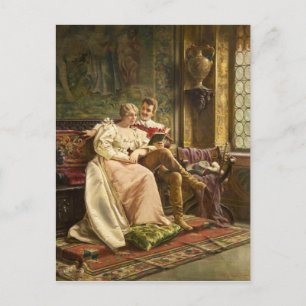 Spielhaus - Vintages Motiv Postkarte