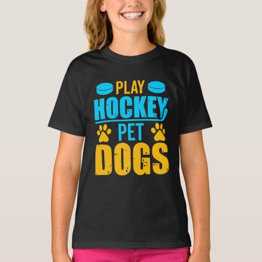 Spielhockey-Begleiter-Hunde T-Shirt (Vorderseite)