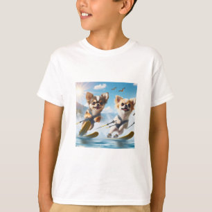 Spielhunde beim Wasserskifahren! T-Shirt