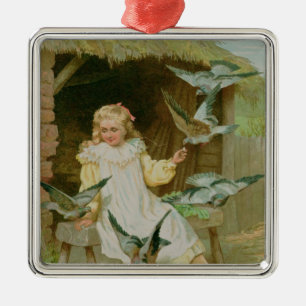 Spielkameraden Silbernes Ornament