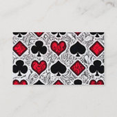 SPIELKARTE-ANZÜGE Geschäfts-Karten Visitenkarte (Rückseite)