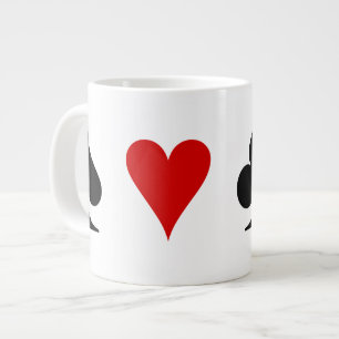 Spielkarte-Anzüge Jumbo-Tasse