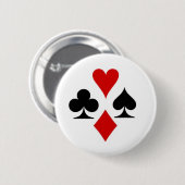 Spielkarte-Anzugs-Abzeichen Button (Vorne & Hinten)