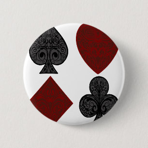 Spielkarte-Anzugs-Entwurf Button