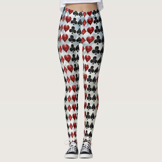 Spielkarte-Anzugs-Leggings Leggings (Vorderseite)