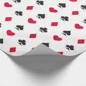 Spielkarte-Anzugs-Muster Geschenkpapier (Ecke)