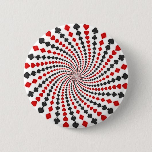 Spielkarte-Anzugs-Spirale: Button (Vorderseite)