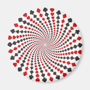 Spielkarte-Anzugs-Spirale: Magnet