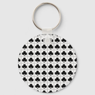 Spielkarte-Anzugsmuster der Vereine Schlüsselanhänger